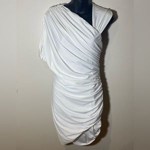 Fitted asymmetrical dress